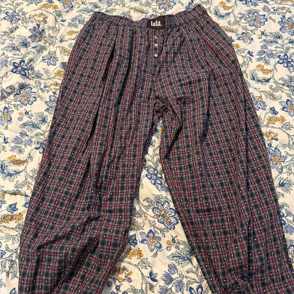 Dressed in LALA Other - DIL Plaid Barrel Boxer Pants